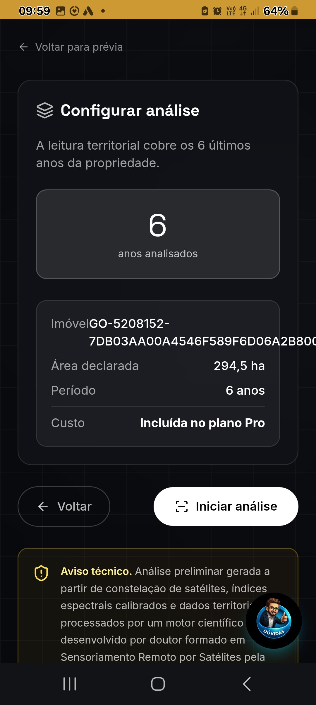 Configurar análise